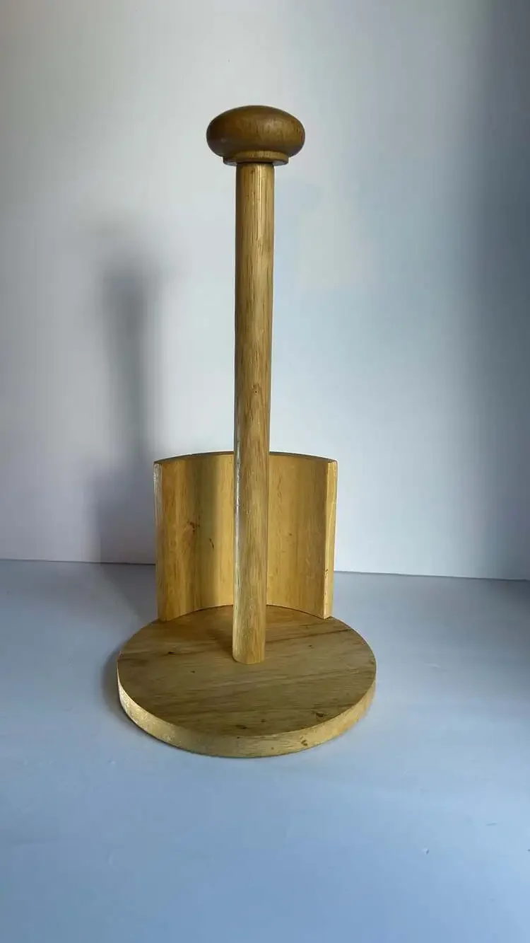 Kamenstein Palm Tree Wooden Paper Towel Holder